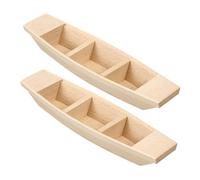 Vaguelly 1 Jeu Petit Bateau en Bois Bateau Insubmersible Bateau Kit Modèle De Bateau Tapis Bleu Modèle De Bateau Toile Bateau De Pêche pour Arts Et Artisanat Miniatures Flotteur 2 pièces