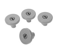 Vaguelly 1 Jeu Roues Pour Lave-vaisselle Remplacement Adapté Faible Plat Évacuation Lave-vaisselle Inférieur Étagère Avec Pivot Roulettes Accessoire Partie Égouttoir Plastique Grey 4 Pièces