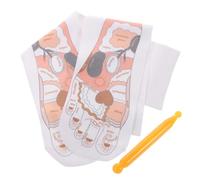 Vaguelly 1 Lot De Chaussettes De Réflexologie, Chaussettes De Massage Élastiques, Chaussettes D'acupression, Chaussettes Et Bâtons De Massage