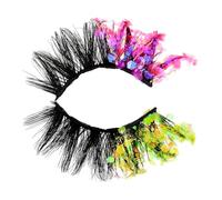 Vaguelly 1 Paire Faux Cils à Paillettes Colorées Faux Cils Individuels Cils Pailletés Faux Cils Naturels Aspect Naturel Des Cils Extensions De Cils Les Femmes Cils Faux Cils Femme Plastique