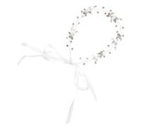 Vaguelly 1 Pièce Bandeau Strass Feuille robe soiree robe de soiree robe gala bandeau de mariée coiffure de mariage mariées bandeau couvre-chef guirlande accessoire alliage Silver