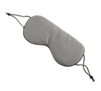 Vaguelly 1 pièce de Sommeil Réversible Soie Glacée Cache Yeux Double Face Gris Foncé et Gris pour Voyage et Détente et pour Adultes
