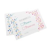 Vaguelly 10 Pièces Cartes Invitation pour Gender Reveal de Cartes de Félicitations Colorées et pour Shower Design Unique et Attrayant Faciles à Remplir Parfaites pour une Naissance