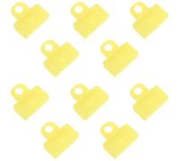 Vaguelly 10 Pièces Clips de Maintien de Verre pour Fenêtre de Voiture en Plastique Jaune, Support de Vitre de Porte Sécurisé et Installation Facile, Adaptés aux Décapotables