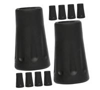 Vaguelly 10 Pièces Embouts de Remplacement Antidérapants pour Bâtons de Randonnée Kit de Accessoires de Canne et Compact pour Trekking et Activités Extérieures