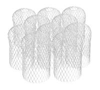 Vaguelly 10 Pièces Lot de Filtres Aluminium pour Gouttières Protège Gouttières à Mailles Fines Tamis Débris pour Descente Eau Installation Facile sans Outils Aux Intempéries