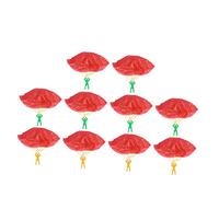 Vaguelly 10 Pièces Lot de Parachutes De Jeu à Main pour Garçon Fille Jouets Volants Parachute pour Extérieur Cadeaux pour Garçon Fille