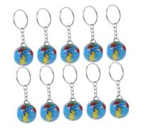 Vaguelly 10 pièces Lot de Porte-clés Globe Terrestre Décoratifs Pendentifs pour Sacs à Dos Sacs à Main et Accessoires de Fête Représentation Internationale Planète