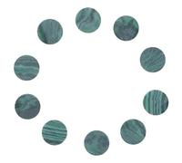Vaguelly 10 Pièces Malachite Inlay Side Dot Markers For Guitar Bass Fretboard Easy Install Music Instrument Supply For Luthiers And Enthusiasts