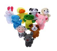 Vaguelly 10 Pièces Marionnettes à Doigts Animaux Cartoon Mignonnes pour Garçon Fille Jouets Éducatifs pour Histoires et Imagination