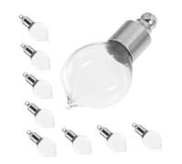 Vaguelly 10 Pièces mini bouteille de dérive bouteille à la dérive Flacon de voyage pour parfum mini bouteille verre mini bouteille en verre flacons d'huiles essentielles en verre Un verre