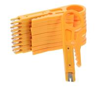Vaguelly 10 Pièces Mini Pince à Dénuder Câble Électrique Portable Outil de Sertissage et Coupe-fil pour Utp Stp Câble Téléphonique et Données Abs Maintien Sécurisé par Boucle Doigt