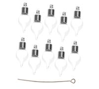 Vaguelly 10 Pièces Petite Bouteille En Verre Décanter Les Bouteilles Bouteille Rechargeable De Voyage Petits Pots Flacons De Parfum Vides Rechargeables Avec Pour Mini Un Verre Light Brown