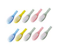 Vaguelly 10 Pièces Petite Brosse à Cheveux Nourrissons Tondeuses Nid Voiture Scrubber Bébé Bascule Para Fille Bébés Lingettes Vêtements Shampooing Lotion Pour Bébé Corps Né Sec Pp