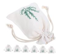 Vaguelly 10 Pièces sachet vide réutilisable Fournir tissu service faire la fête pour mini de fête de rangement à cordon de bonbons de cotillons petite trousse à crayons coton