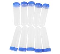 Vaguelly 10 Pièces Tubes de Test Scientifiques Kit Expérimentation pour Élèves Étiquetage et Stockage