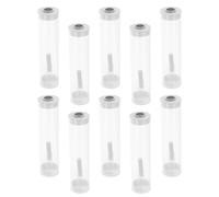 Vaguelly 10 Tubes D'observation des Insectes en Plastique avec Ventilation et Couvercle Facile à Utiliser pour Exploration Nature et Recherche Scientifique