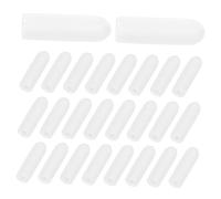 Vaguelly 100 Pièces Bouchon De Protection Lave-vaisselle Capuchons De Pointe De Grille De Lave-vaisselle Capes D'extrémité Universal Dishwasher Rack Les Fournitures De Nettoyage Blanche Pvc