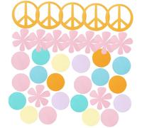 Vaguelly 100 pièces Confettis Papier Décoratifs Arc-ciel pour Table de Fête Décoration Shower Shower Mariage et Anniversaire Éclats Colorés pour Scatter Party