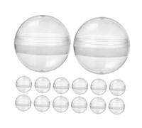 Vaguelly 100 Pièces Étui à oeufs Gacha machine boule de gomme boite de rangement boîte de rangement Capsules de jeu pour enfants balles tordues conteneur de stockage vide Plastique