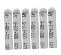 Vaguelly 100 pièces Lames U-shape pour Microblading Sourcils Aiguilles Lames de Tatouage Sourcils Acier Inoxydable et Élastique pour Maquillage Permanent