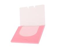Vaguelly 100 pièces Papier Buvard Visage Fibres Naturelles Absorbant Huile Double Face pour Peaux Grasses et Mixtes Boîte Portable Rose Soin Du Visage sans Résidu
