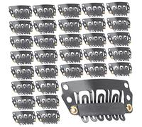 Vaguelly 100 Pièces Peigne De Coiffure Clips De Cheveux Pour Enfants Clips Snap De Accessoires Élastiques Petit Volume Extensions Blond Style Soulèvement Sombre Black Acier Carbone