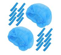 Vaguelly 100pièces Bonnet Maille Non Tissée Jetable Filet à Cheveux Non Tissé Couvre-chef Élastique Pour Usage Unique Et Hygiène