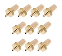 Vaguelly 10pcs Buse de Machine à Fumée en Cuivre Or pour Machines à Brouillard de Scène M3 M4, Installation Rapide Bruit pour Performances sur Scène