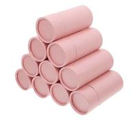 Vaguelly 10pièces Boîte Ronde Vide Carton Tube Papier Kraft Avec Couvercle Pour Sachets De Thé Boîte Cylindrique Pour Rangement Épices
