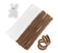 Vaguelly 10pièces Chenille Fuzzy Pour Blanches Pour De Décoration Halloween Et Arrangements Floraux