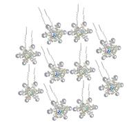 Vaguelly 10pièces Épingles à Cheveux Fleur Pour Femme Accessoire De Coiffure De Mariée Épingle à Cheveux Forme De u