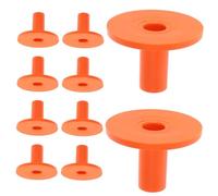 Vaguelly 10pièces Kit Manchons De Protection Pour Cymbales Plastique Orange Accessoires De Remplacement Durables Pour Batterie Faciles à Installer Et Réutilisables Compatibles Avec Instrume