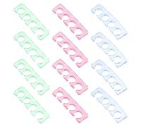Vaguelly 12 Pièces séparateurs d'art nail espaceur de doigt en silicone séparateur d'art d'ongle d'orteil Outils de pédicure de manucure Outils de soins aux pieds