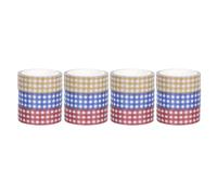 Vaguelly 12 Rouleaux Rubans Décoratifs Rétro à Motifs Quadrillés | Papier, Réutilisables et Faciles à Déchirer, Décor pour Paquet à Bonbons, Scrapbooking et Carnets