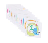 Vaguelly 12pièces Autocollants Mensuels Pour Étapes Importantes Né Design Cartoon Mois Décoratif Et Pratique Pour Nourrissons