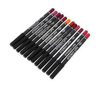 Vaguelly 12Pièces Crayon à Mat Crayon de Longue Durée Accessoires pour Teintes Riches et Pigmentées pour Trois