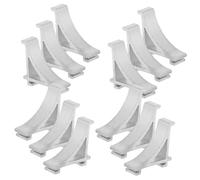 Vaguelly 12pièces Crochets De Serrage Métal Pour Réfrigérateur Clips Étagère Pour Glacière Support De Fixation Pour Étagère De Congélateur