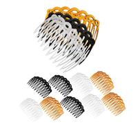 Vaguelly 12pièces Lot De Peignes Latéraux Vintage Pour Femmes Accessoires De Cheveux Décoratifs Plastique Clips Coiffants Élégants Et Doux Multi-couleurs Portable Et Pratique