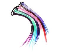 Vaguelly 12pièces Queue de Cheval Tressée Longue Extension de Cheveux Colorée Postiche Perruque Tressée Femme Extensions de Cheveux
