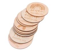 Vaguelly 13pièces Cartes Étapes Pour Garçon Fille Bois Accessoires Photo Cartes Mensuelles Commémoration Croissance