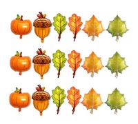Vaguelly 18 Pcs Guirlande de Ballons Automne avec Citrouille et Décoration Festive pour Thanksgiving et Anniversaire Kit Complet pour Fête Saisonnière