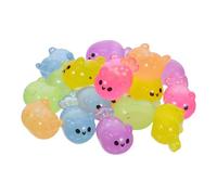 Vaguelly 18 Pièces d'animaux Miniatures en Résine de L'océan Effet Phosphorescent, Décorations DIY pour Aquarium et Terrariums, Petites Figurines Marines Colorées