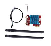 Vaguelly 1Ensemble Adaptateur Pci E WiFi de Conversion Stable pour PC et Ordinateurs avec Dissipateur de Chaleur