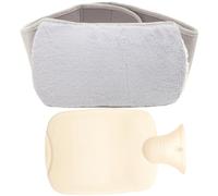Vaguelly 1ensemble Bouillotte à Eau Chaude Peluche Avec Ceinture Pour Détente Et Réchauffement Maison Ou Voyage