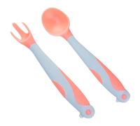 Vaguelly 1ensemble Set De Couverts Silicone Pour Fourchette Et Cuillère Ergonomiques Ustensiles De Dîner Pour Accessoires De Repas Portables Apprentissage De Alimentation