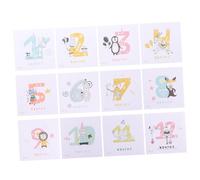 Vaguelly 1ensemble Stickers Mensuels Animaux Créatifs Pour Autocollants De Croissance Pour Photos De Mois Pour Célébrations De Naissance Souvenirs Photographiques