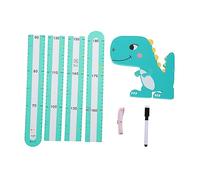 Vaguelly 1ensemble Toise Murale Autocollant Décoratif Dinosaure Règle De Mesure De Hauteur Pour Chambre École Et Crèche