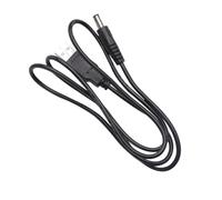 Vaguelly 1m Câble Alimentation USB Connecteur Cylindrique Noir pour Petits Appareils Électroniques