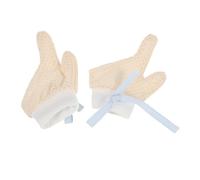 Vaguelly 1paire Gants Anti-grattage Pour Bébés Mitaines Confortables Gants Anti-sucette Doux Protection Des Mains Pour Garçon Fille Ajustable